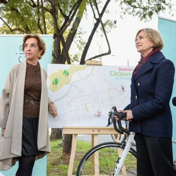 Ministra de Transportes y Alcaldesa de Providencia anuncian construcción de ciclovía por Eliodoro Yáñez