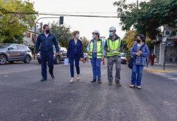Alcaldesa de Providencia informa avances de trabajos en Eliodoro Yáñez y llama a tomar vías alternativas