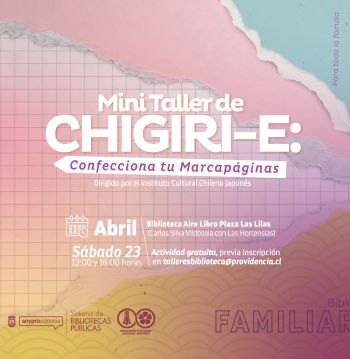 Mini taller de Chigiri-e: confecciona tu marcapáginas