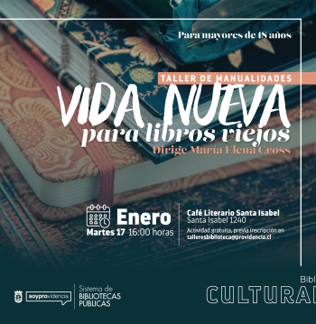 Taller manualidades: Vida nueva para libros viejos