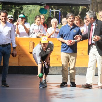 Inauguramos nuevas canchas de bochas en el Parque Inés de Suárez