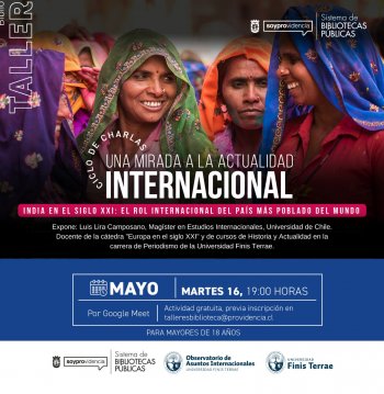 CICLO DE CHARLAS “UNA MIRADA A LA ACTUALIDAD INTERNACIONAL”