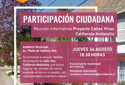 Reunión informativa proyecto calles vivas California-Andacollo