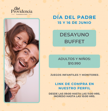 Desayuno buffet Día del Padre