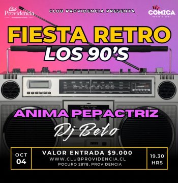 Fiesta retro los 90