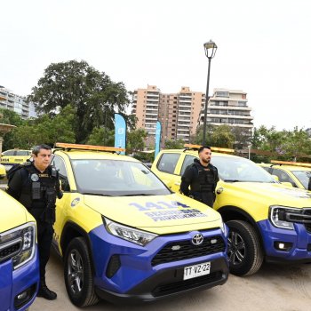 Alcaldesa Matthei presenta nueva flota de vehículos de Seguridad Providencia