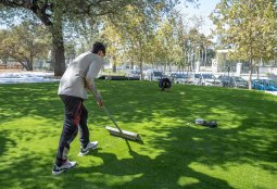 80% de avance llevan obras de la Zona Canina Parque Inés de Suárez