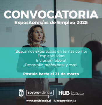 Convocatoria para expositores/as de Empleo 2025