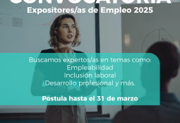 Convocatoria para expositores/as de Empleo 2025