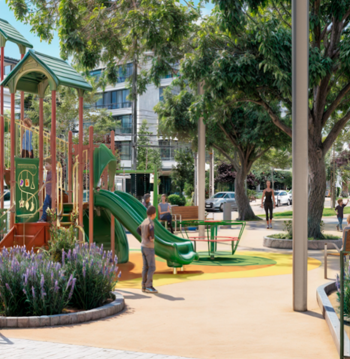 Obras de Mejoramiento Plaza Bernarda Morin