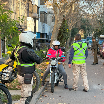 Las fiscalizaciones a motocicletas no paran