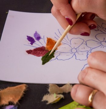 Club de Manualidades: Acuarela entrelazada