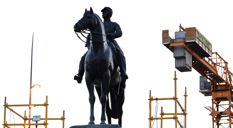 Monumento al General Baquedano regresó a Providencia