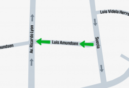 Atención vecinas y vecinos: calle Luis Amundsen tendrá sentido único entre Suecia y Ricardo Lyon