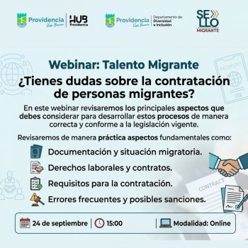 Webinar “Talento Migrante: Guía práctica para empresas”