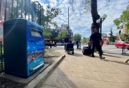 Providencia incorpora basurero inteligente para contribuir a la limpieza de la comuna